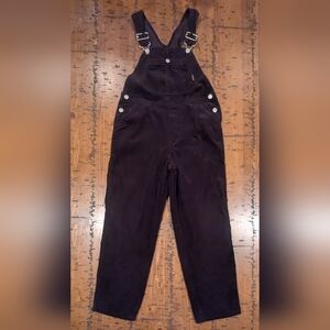 Gap M Black Corduroy Overalls